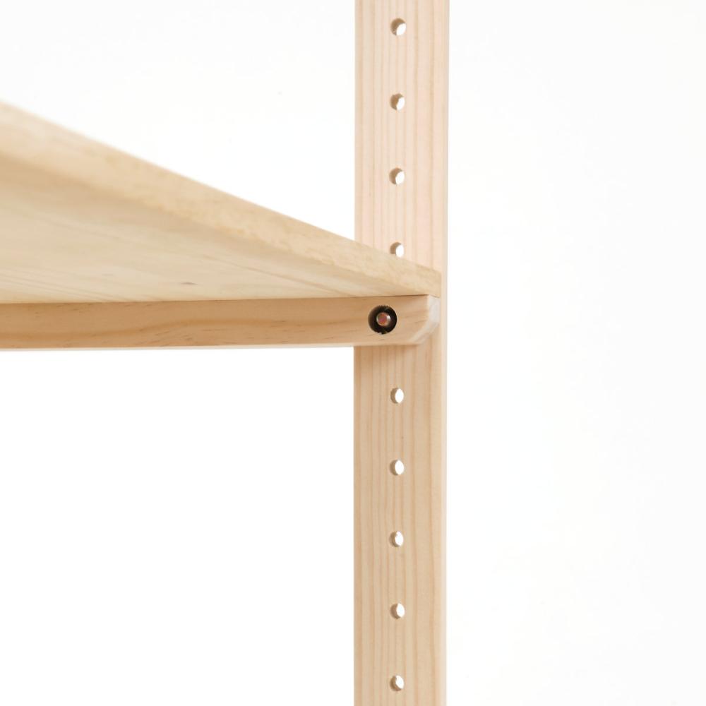 アテーナライフ パインラック 80cm幅 4段 8040 GN056 の