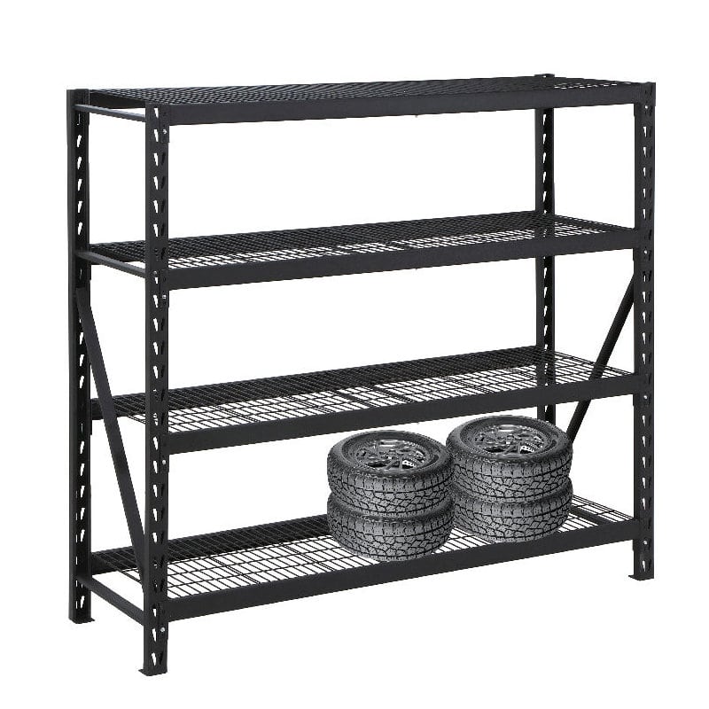 K＋BUILD 重量ラック4段 ブラック 800kg 1955×610