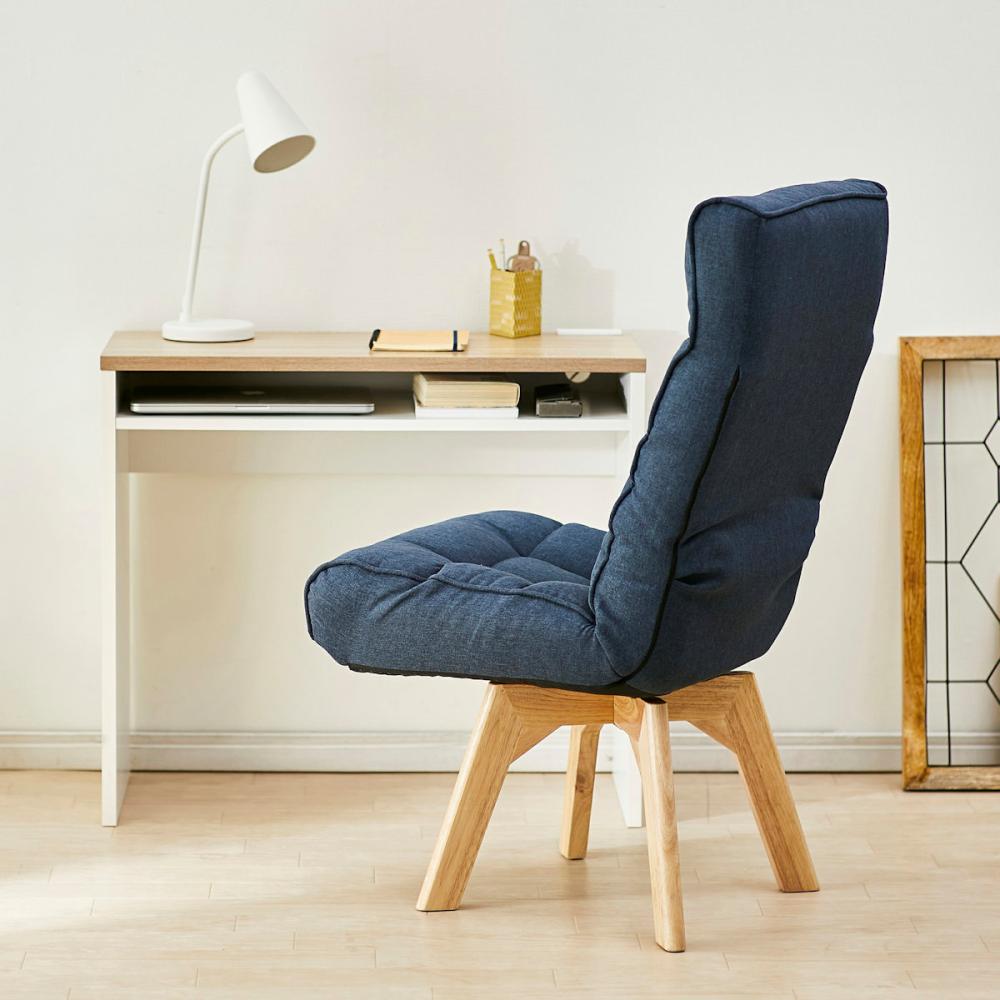 アイリスオーヤマ 回転ファブリックチェア ブルー FACN－K の通販