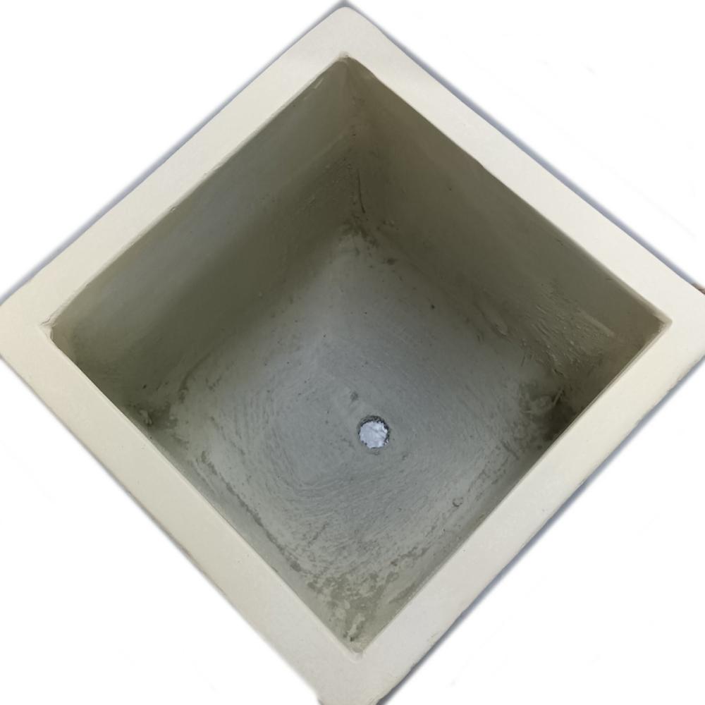 Breezy Green ファイバーセメントポット スクエア ベージュ