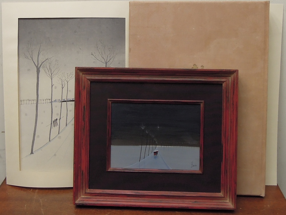 斎藤真一 『瞽女 雪道遠し』 [古美術こもれび] 骨董,掛軸,絵画の買取と