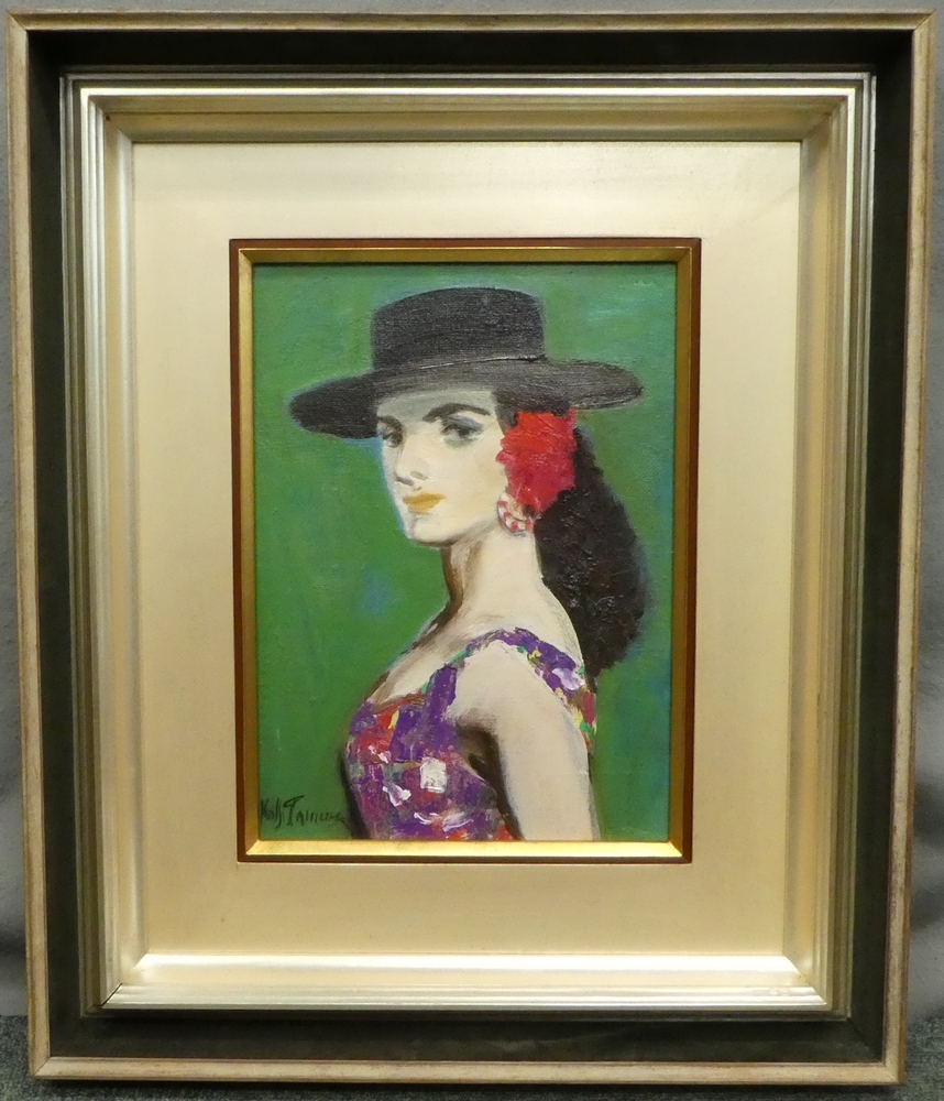 田村孝之介 『セニョリータ』 [古美術こもれび] 骨董,掛軸,絵画の買取