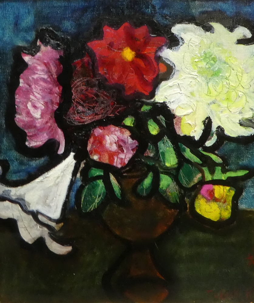 林武 『花』 [古美術こもれび] 骨董,掛軸,絵画の買取と販売,名古屋