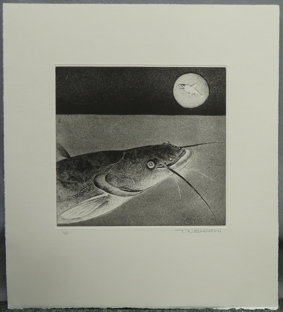 西内利夫 『琵琶湖の仲間たち』 [古美術こもれび] 骨董,掛軸,絵画の