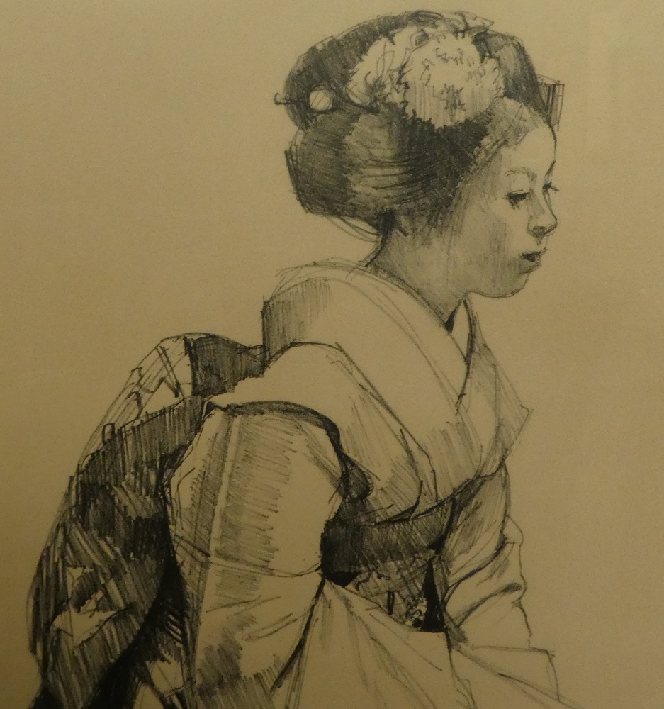 小磯良平 『舞妓』 [古美術こもれび] 骨董,掛軸,絵画の買取と販売,名古屋