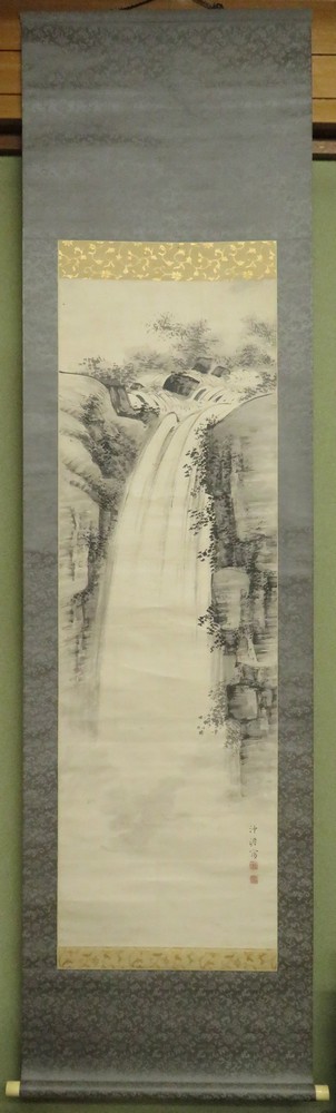 中林竹洞 『瀑布』 [古美術こもれび] 骨董,掛軸,絵画の買取と販売,名古屋