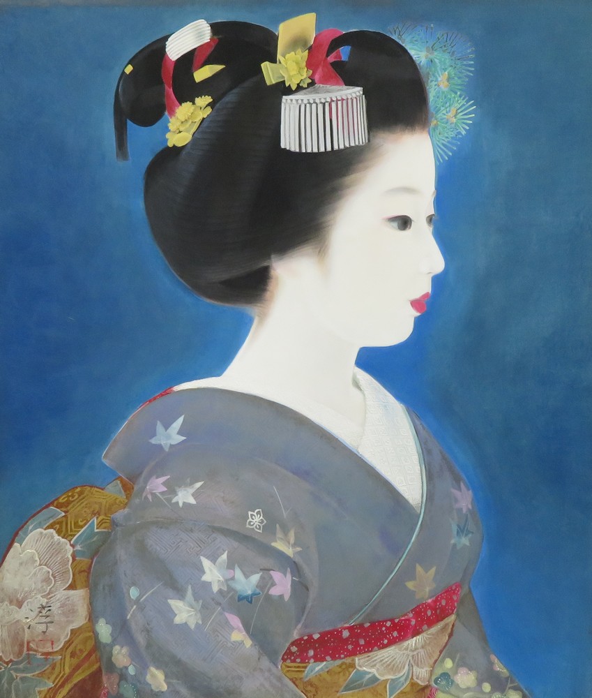 中尾淳 『舞妓』 [古美術こもれび] 骨董,掛軸,絵画の買取と販売,名古屋
