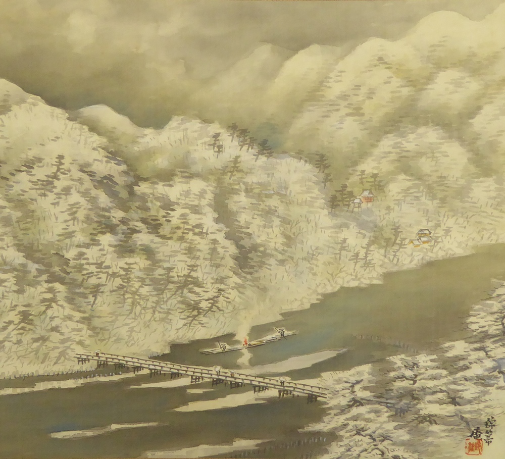 稲垣錦荘 『四季四幅対』 [古美術こもれび] 骨董,掛軸,絵画の買取と