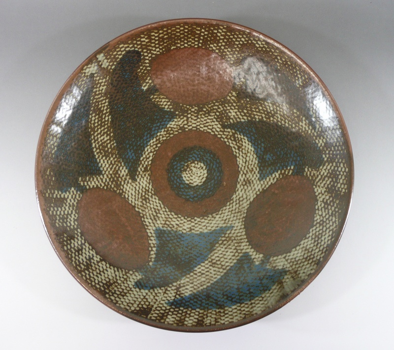 島岡達三 『象嵌皿』 骨董の販売 [古美術こもれび]