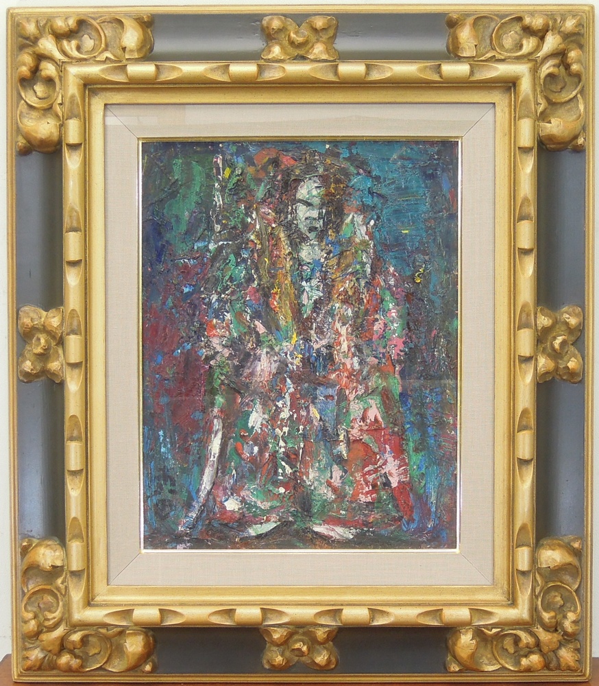 森田茂 『黒川能』 [古美術こもれび] 骨董,掛軸,絵画の買取と販売,名古屋