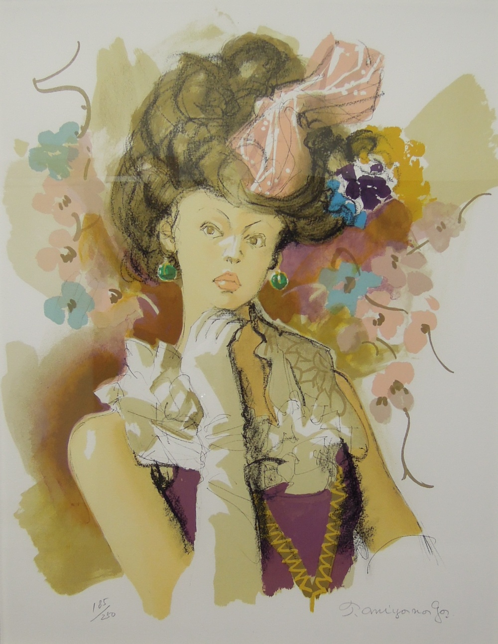 宮永岳彦 『宴・黎』リトグラフ [古美術こもれび] 骨董,掛軸,絵画の