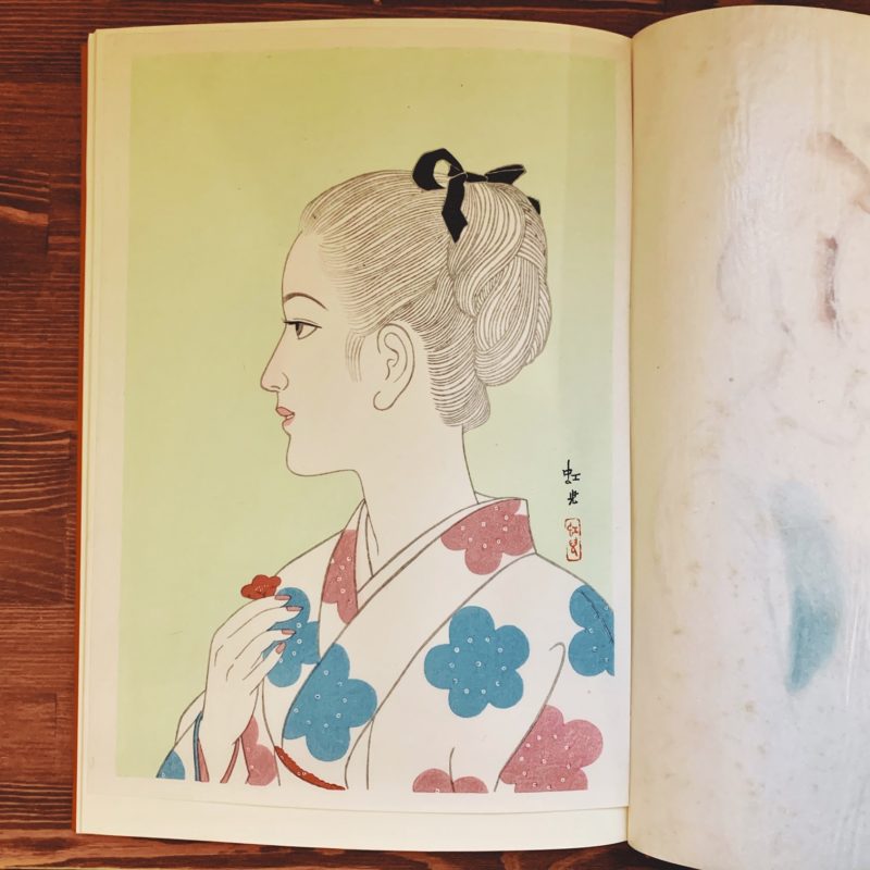 蕗谷虹児：虹児の画集 ｜ 手彩色画一葉入・手摺木版画二葉付 限定1000