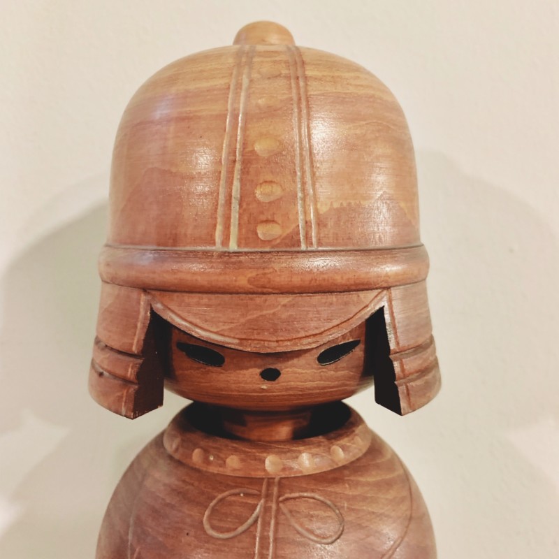 関口三作 創作こけし：武人こけし ｜ 工芸・こけし | 古本・版画・骨董