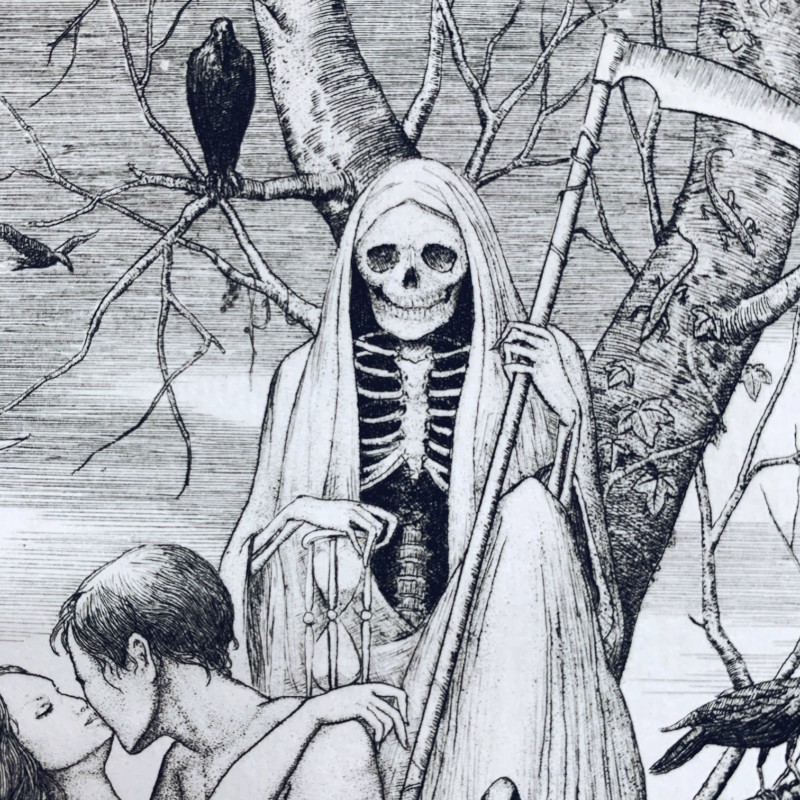 山本六三銅版画「エロス・タナトス」 ｜ 美術・版画作品 | 古本・版画