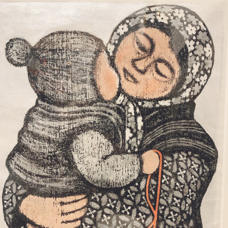 村上暁人木版画『待春』 ｜ 工芸・民芸・版画 | 古本・版画・骨董の