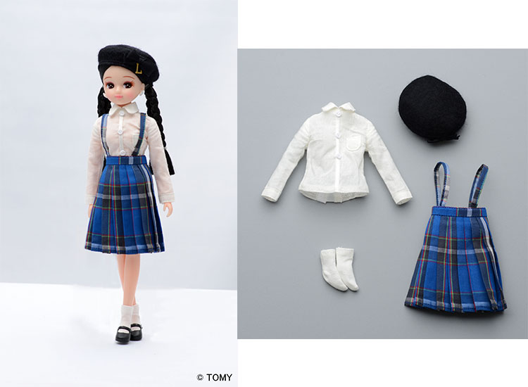 リトルファクトリー】プリーツスカートドレスセット（22㎝サイズ