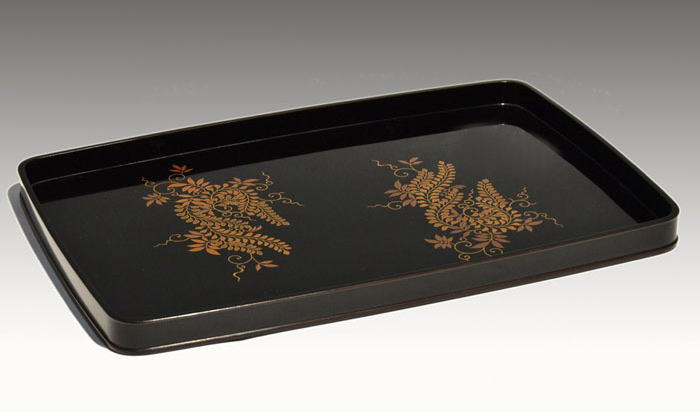 時代 藤蒔絵 脇引盆 10枚 平安 象彦(作) 戦前 共箱 美品 | 古美術ささき