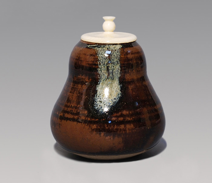 高取瓢箪型茶入 鬼丸雪山 | 古美術ささき