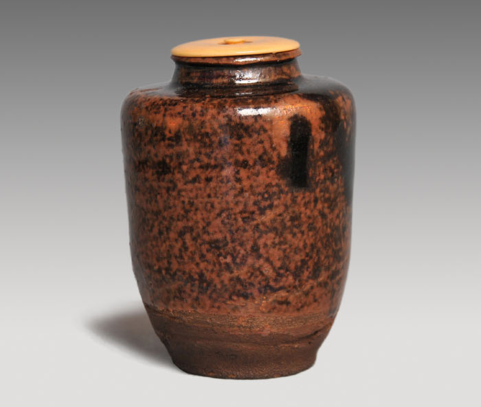 古瀬戸肩衝茶入 銘「清輝」 鵬雲斎箱 | 古美術ささき