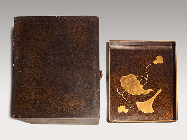 紫陽花蒔絵 鼓箱 手箱 | 古美術ささき