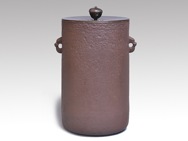 筒形釜 大西浄久（作) 名越彌五郎（昌次)箱書 | 古美術ささき