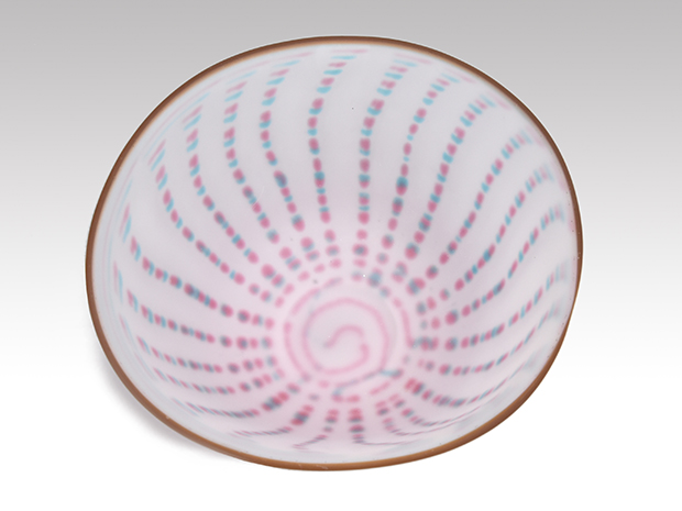 手吹き硝子 鉢 石井康治（作） 共箱 水指にも | 古美術ささき