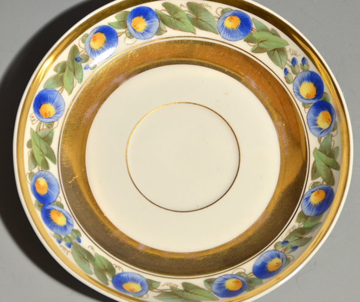 ベルリン王立磁器製陶所（KPM） 花文 金彩 ティーカップ＆ソーサー