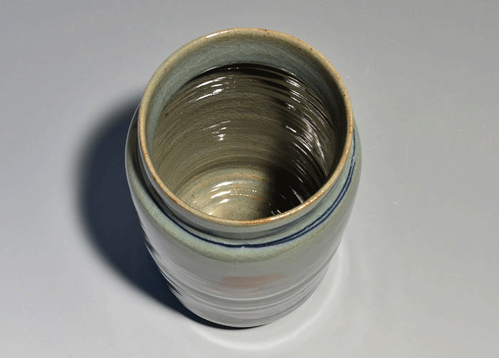 田村耕一(作) 青磁鷺絵壷 花瓶 共箱 未使用 人間国宝 和光取扱 | 古