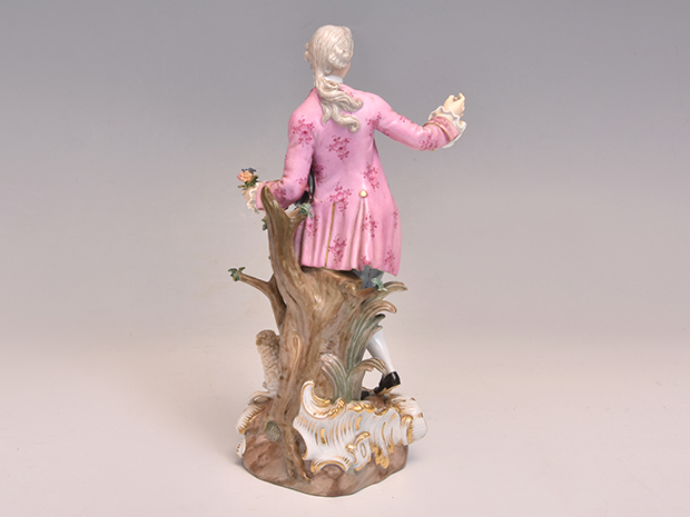 アンティーク マイセン フィギュア 羊飼いの男性 仔羊 ケンドラー原型