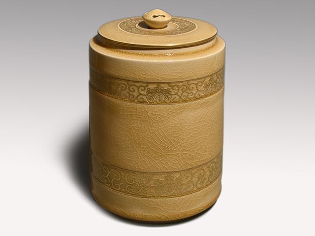 薩摩焼 桐唐草皆具 橋本陶正山（作) 共箱 而妙斎箱書 | 古美術ささき