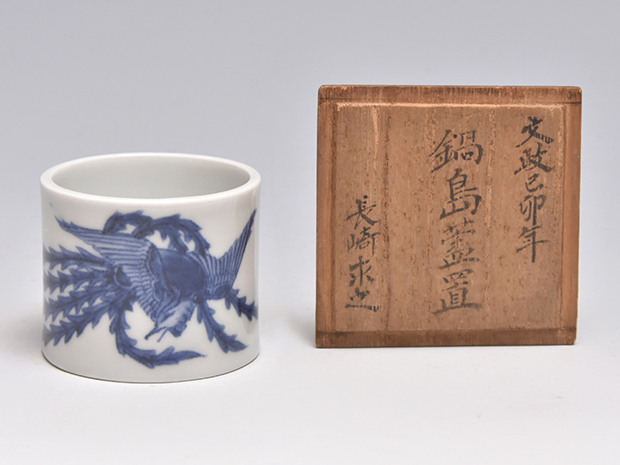 藍鍋島 鳳凰図 蓋置 | 古美術ささき