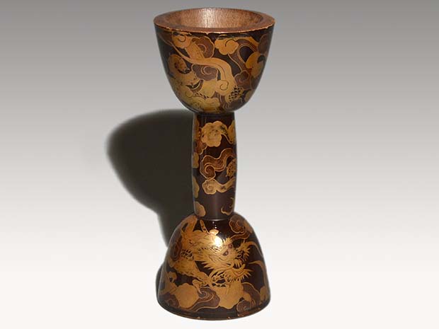 小鼓胴 双龍蒔絵 江戸中期頃 | 古美術ささき