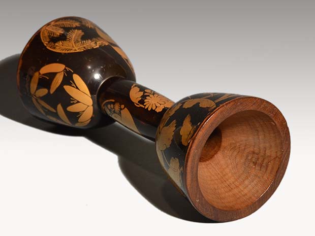 小鼓胴 丸花文蒔絵 江戸中期頃 | 古美術ささき