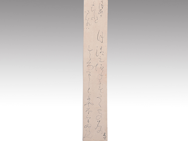 太田垣蓮月(筆) 短冊 「月あかき夜むしのなかれば」 | 古美術ささき