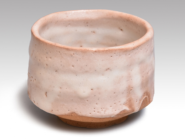 志野茶碗 玉置保夫(作) 共箱 | 古美術ささき