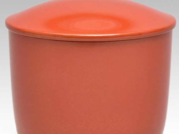 小堀宗明好 朱金地 茶器・棗 赤地友哉(作) 共箱 蓋裏菊蒔絵 小堀宗明箱