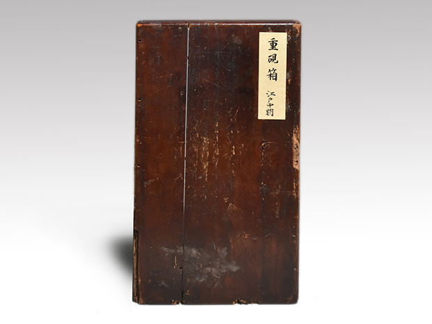 秋草蒔絵 重硯箱 五段 梅竹に小禽蒔絵外箱付 江戸後期 | 古美術ささき