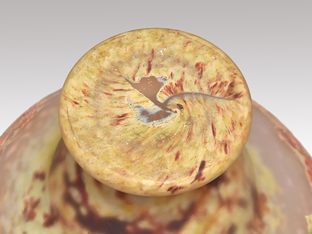 DAUM NANCY ドーム ナンシー 野薔薇文 ローズヒップ 杯 花器 1910年頃