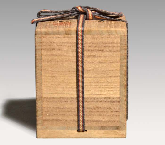 仁清写し 赤絵金彩花文茶器 棗 中村梅山（造）共箱 | 古美術ささき