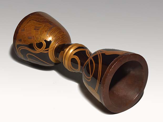 大鼓胴 法螺貝蒔絵 江戸初期頃 田中蔵 | 古美術ささき