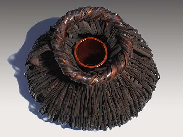 時代 耳付花籠・竹籃 | 古美術ささき