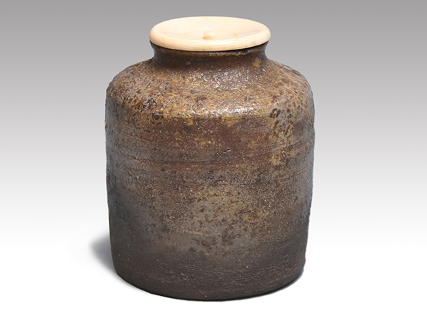 備前茶入 銘「松かげ」 鈴木宗保箱書 江戸後期 | 古美術ささき