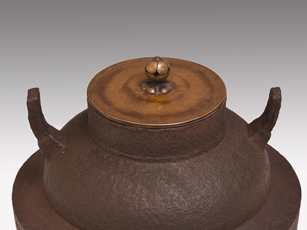 唐犬釜 天明作 名越弥五郎昌次箱書 | 古美術ささき