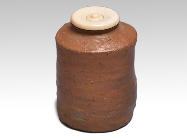 備前茶入 桃山時代 銘「わびの友」 紫野 森宗秋(洞雲)箱書 | 古美術ささき