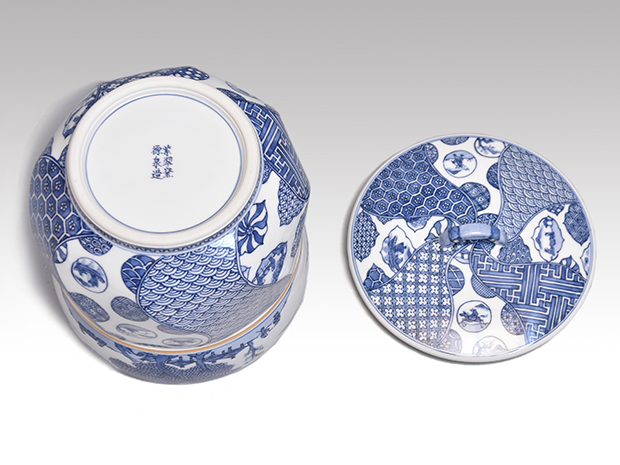 祥瑞写 瓢形水指 三代 西村徳泉（作) 共箱 | 古美術ささき