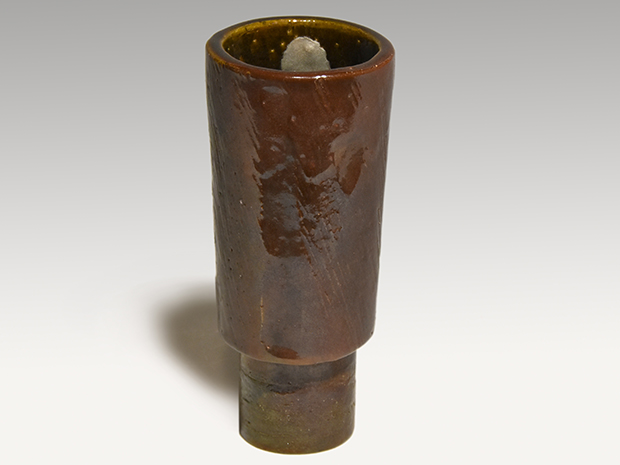 九代 大樋長左衛門(作) 砧花入 掛花入 共箱 | 古美術ささき