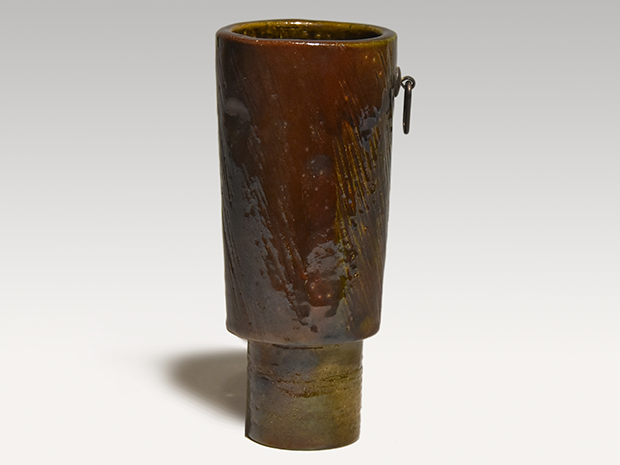 九代 大樋長左衛門(作) 砧花入 掛花入 共箱 | 古美術ささき