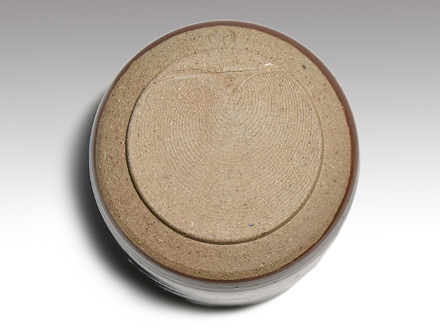 大名物 円乗坊写茶入 松本鉄山(作) 共箱 象牙蓋 仕服(花兎金襴) 未使用