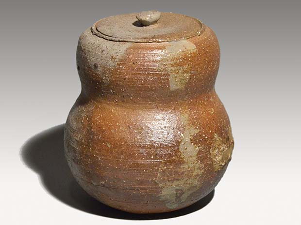 楽山焼水指 十一代 長岡空権(作) 共箱 久田尋牛斎箱書 | 古美術ささき