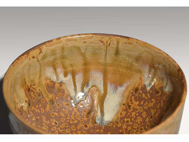 高取焼茶碗 十四代 亀井味楽(作) 共箱 | 古美術ささき